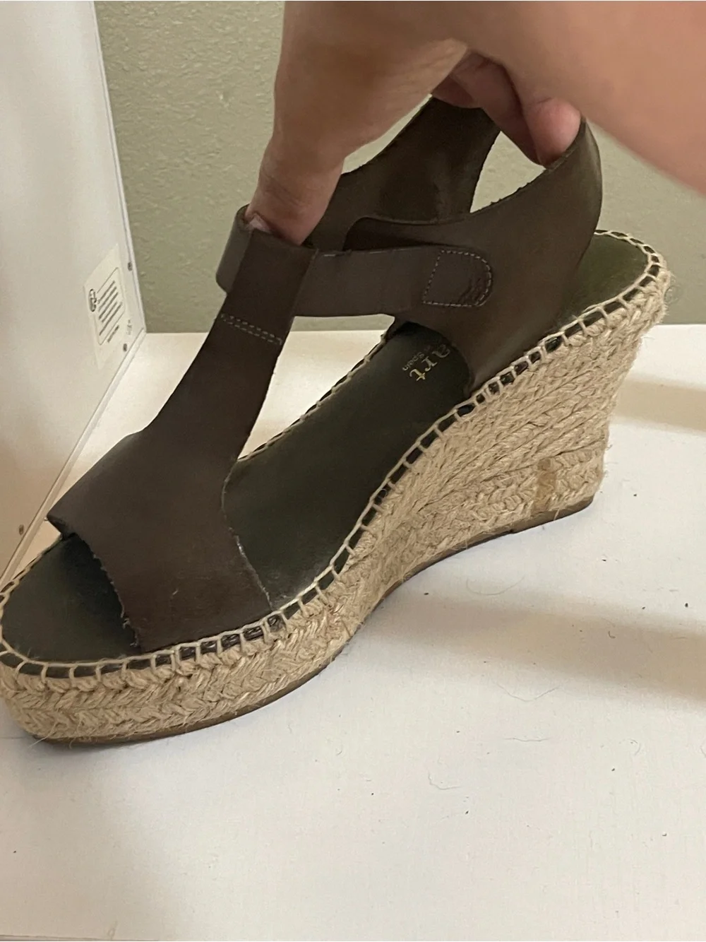 Paseart Wedge Espadrille Sandals in Taupe - Women